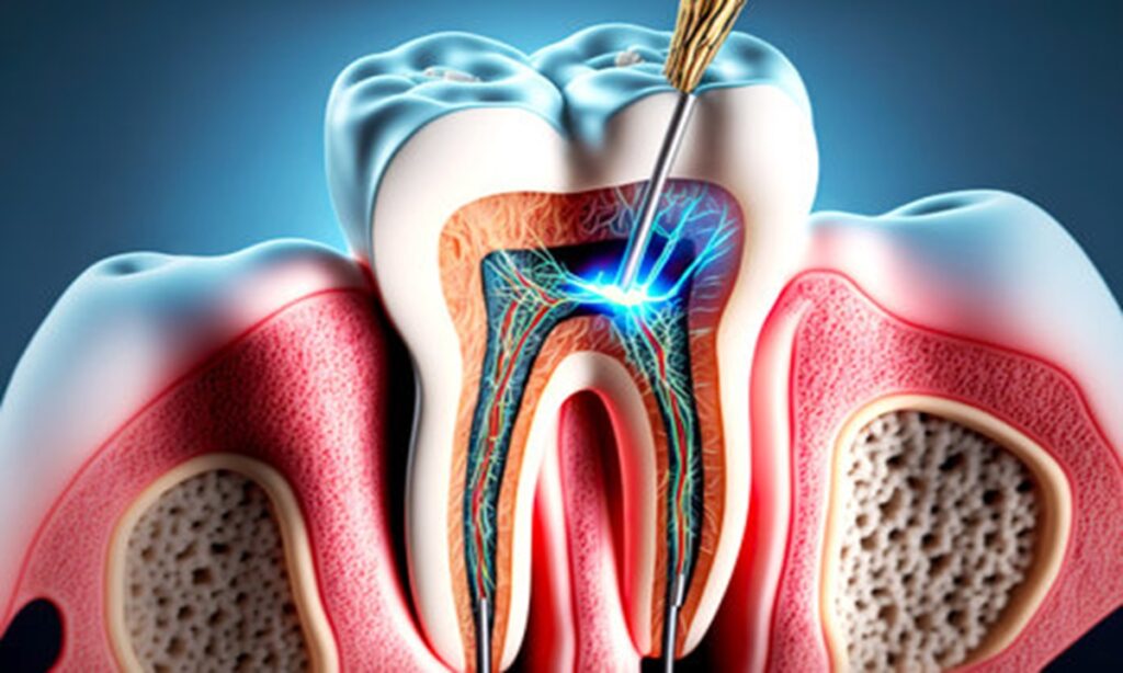 تصویر عصب کشی دندان
